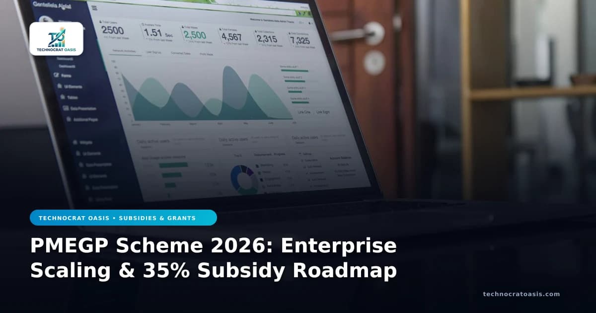 PMEGP Scheme 2026: Enterprise Scaling & 35% Subsidy Roadmap