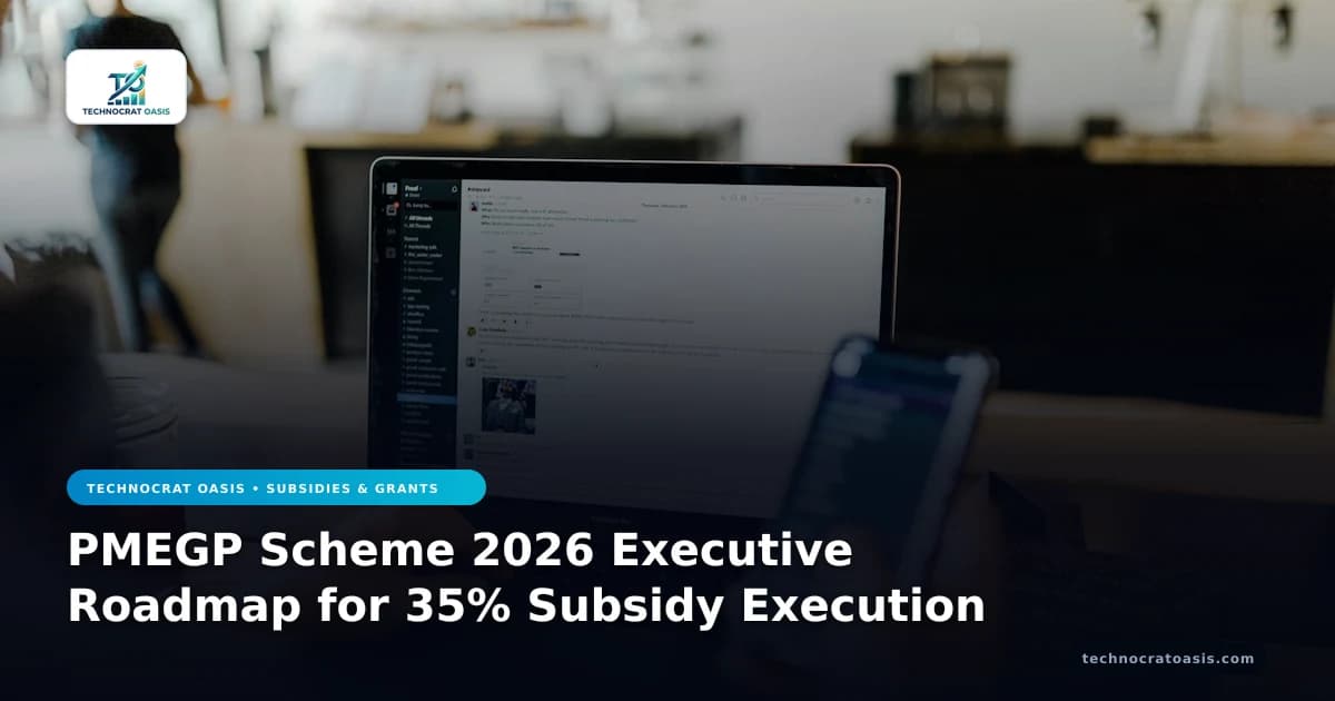 PMEGP Scheme 2026 Executive Roadmap for 35% Subsidy Execution