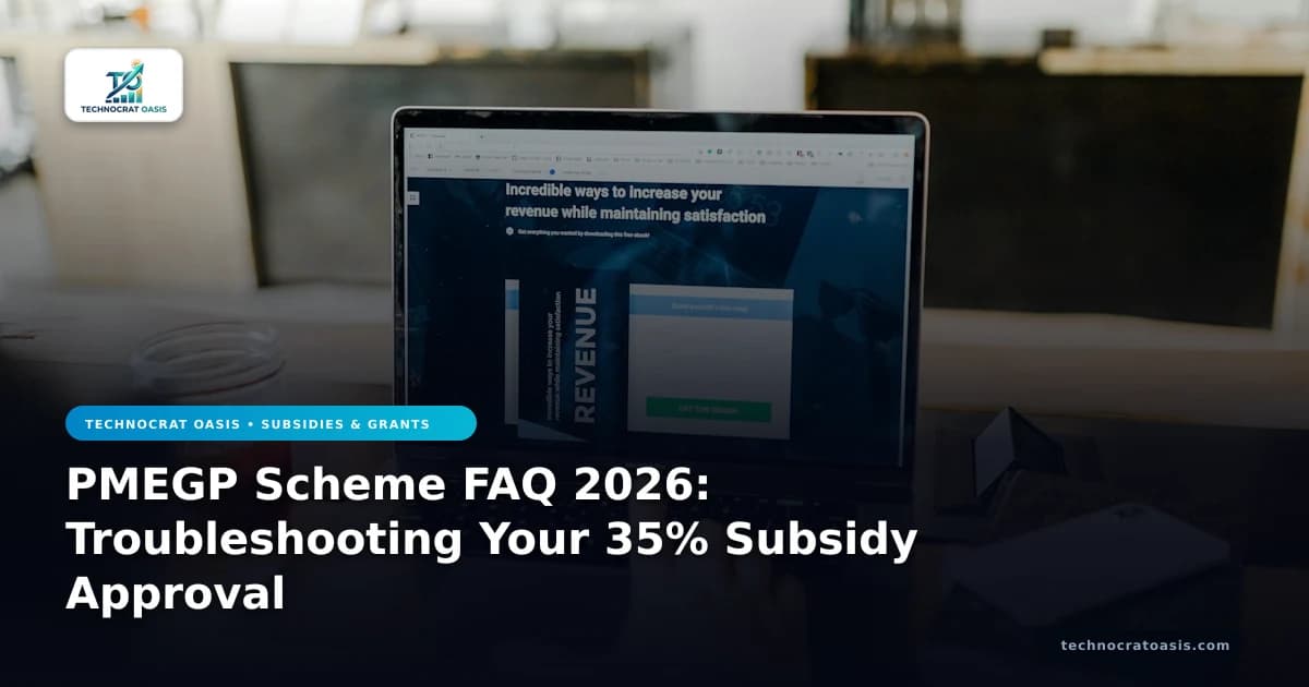 PMEGP Scheme FAQ 2026: Troubleshooting Your 35% Subsidy Approval