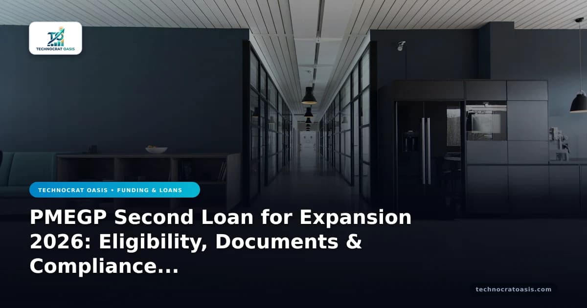 PMEGP Second Loan for Expansion 2026: Eligibility, Documents & Compliance Mastery