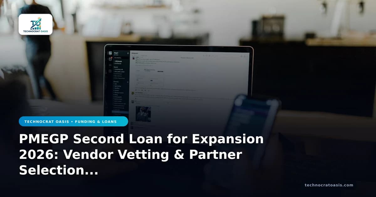 PMEGP Second Loan for Expansion 2026: Vendor Vetting & Partner Selection Mastery