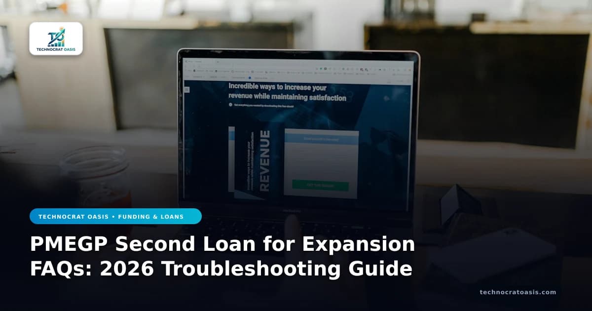 PMEGP Second Loan for Expansion FAQs: 2026 Troubleshooting Guide