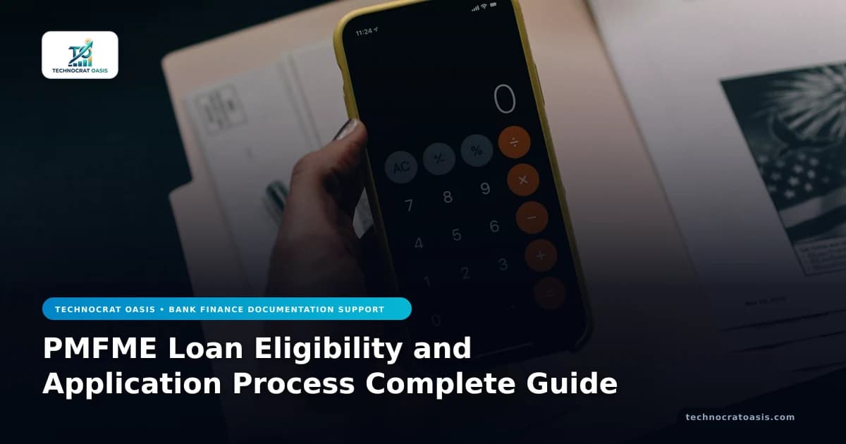 PMFME Loan Eligibility and Application Process Complete Guide