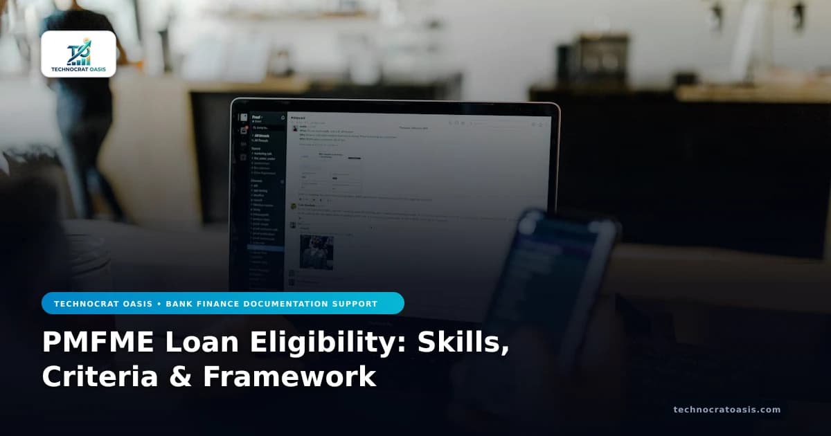 PMFME Loan Eligibility: Skills, Criteria & Framework