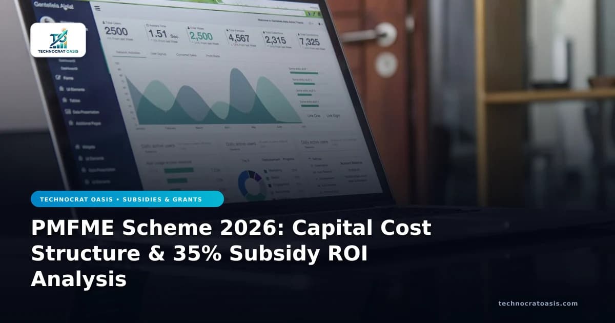 PMFME Scheme 2026: Capital Cost Structure & 35% Subsidy ROI Analysis