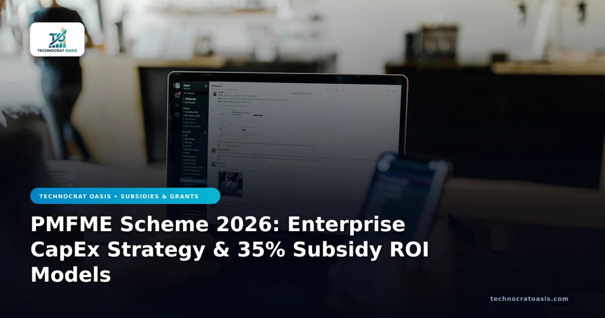 PMFME Scheme 2026: Enterprise CapEx Strategy & 35% Subsidy ROI Models