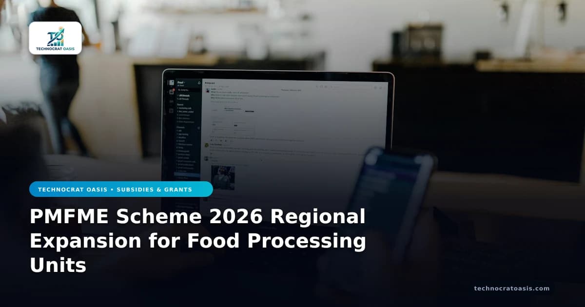 PMFME Scheme 2026 Regional Expansion for Food Processing Units