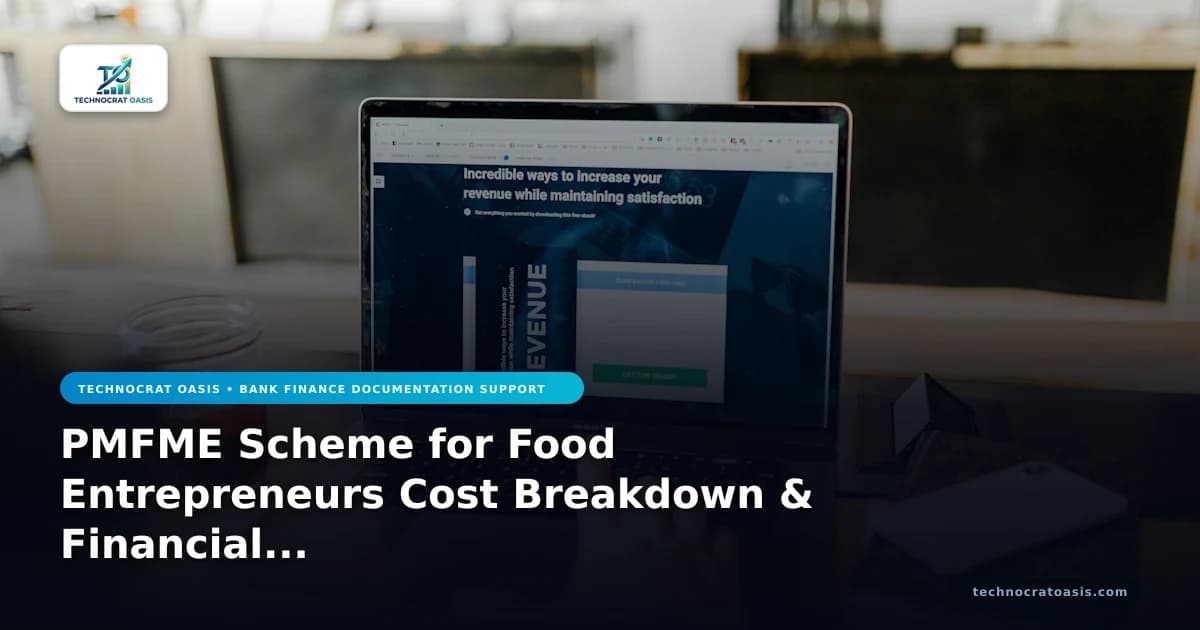 PMFME Scheme for Food Entrepreneurs Cost Breakdown & Financial Benefits