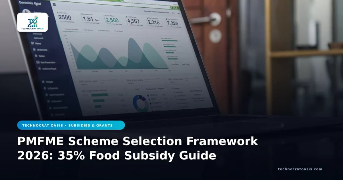 PMFME Scheme Selection Framework 2026: 35% Food Subsidy Guide