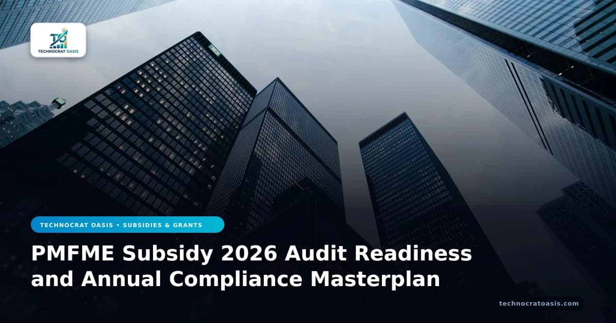 PMFME Subsidy 2026 Audit Readiness and Annual Compliance Masterplan