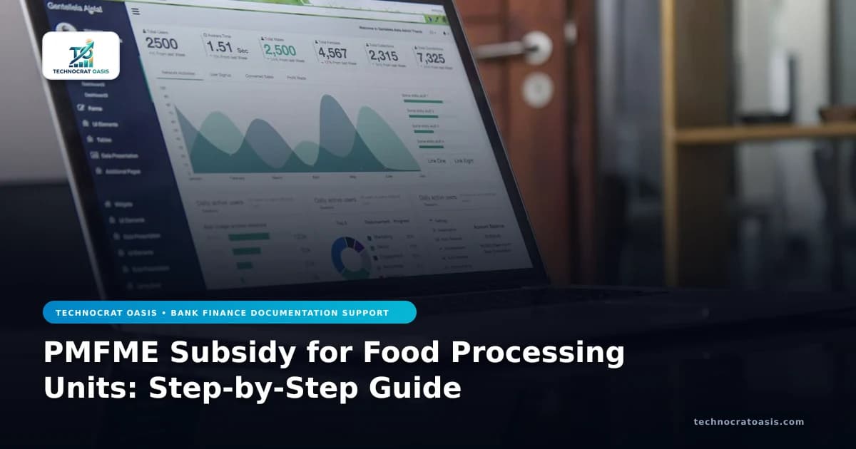 PMFME Subsidy for Food Processing Units: Step-by-Step Guide