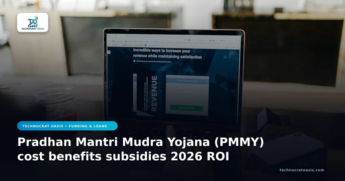 Pradhan Mantri Mudra Yojana (PMMY) cost benefits subsidies 2026 ROI