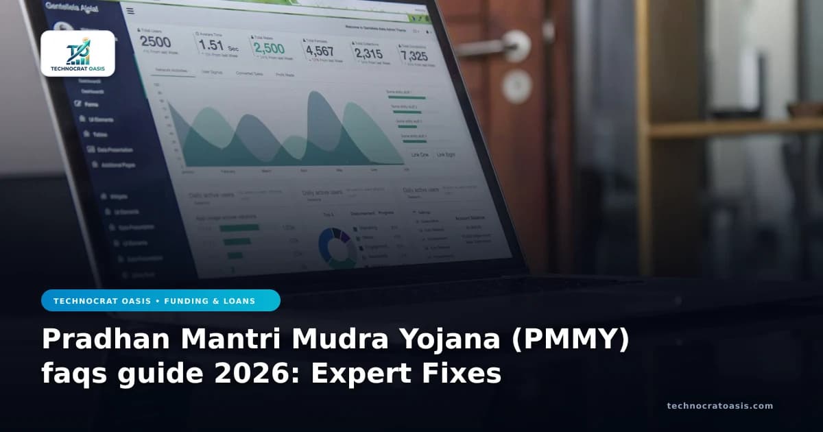 Pradhan Mantri Mudra Yojana (PMMY) faqs guide 2026: Expert Fixes