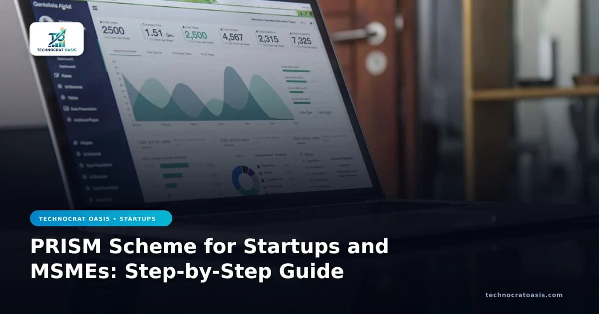 PRISM Scheme for Startups and MSMEs: Step-by-Step Guide
