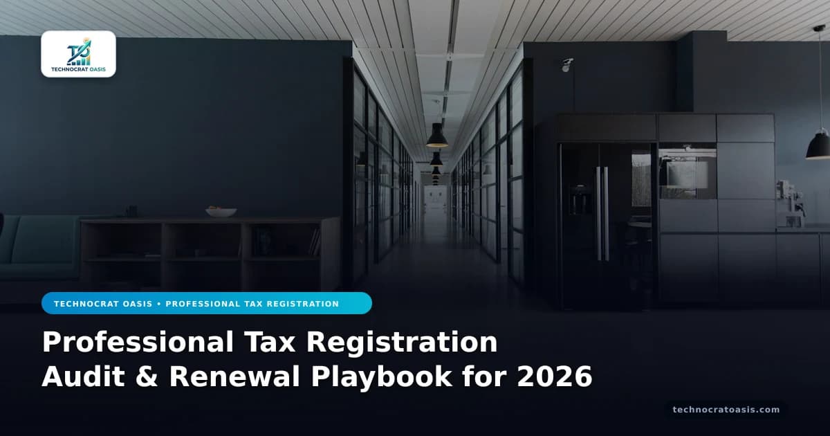 Professional Tax Registration Audit & Renewal Playbook for 2026