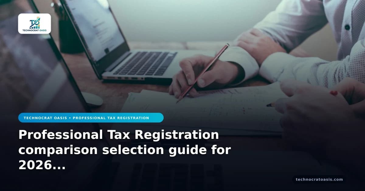 Professional Tax Registration comparison selection guide for 2026 growth
