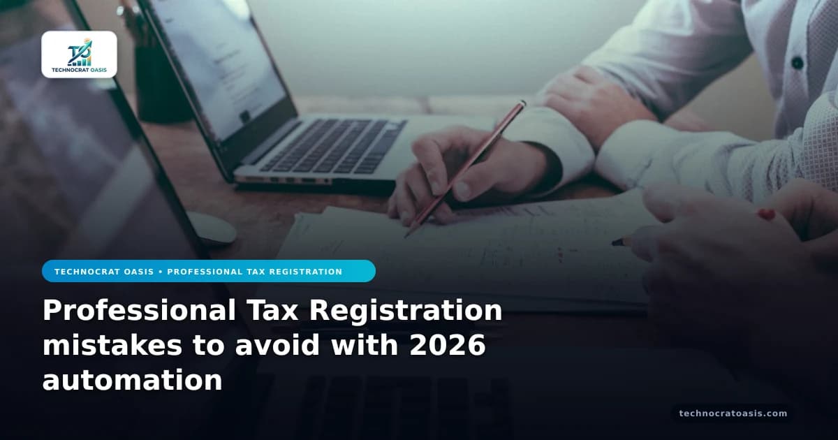 Professional Tax Registration mistakes to avoid with 2026 automation