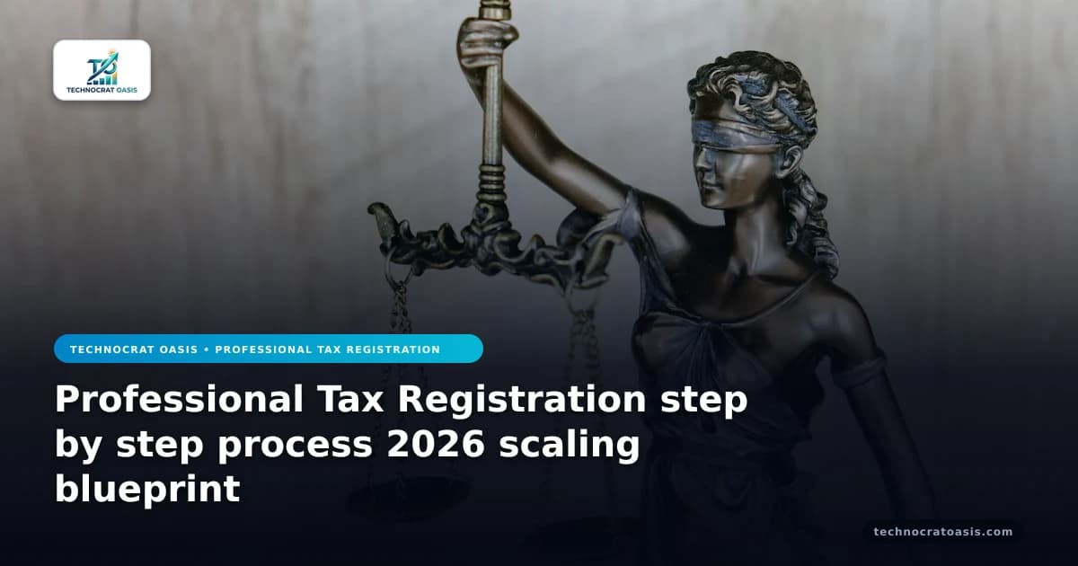 Professional Tax Registration step by step process 2026 scaling blueprint