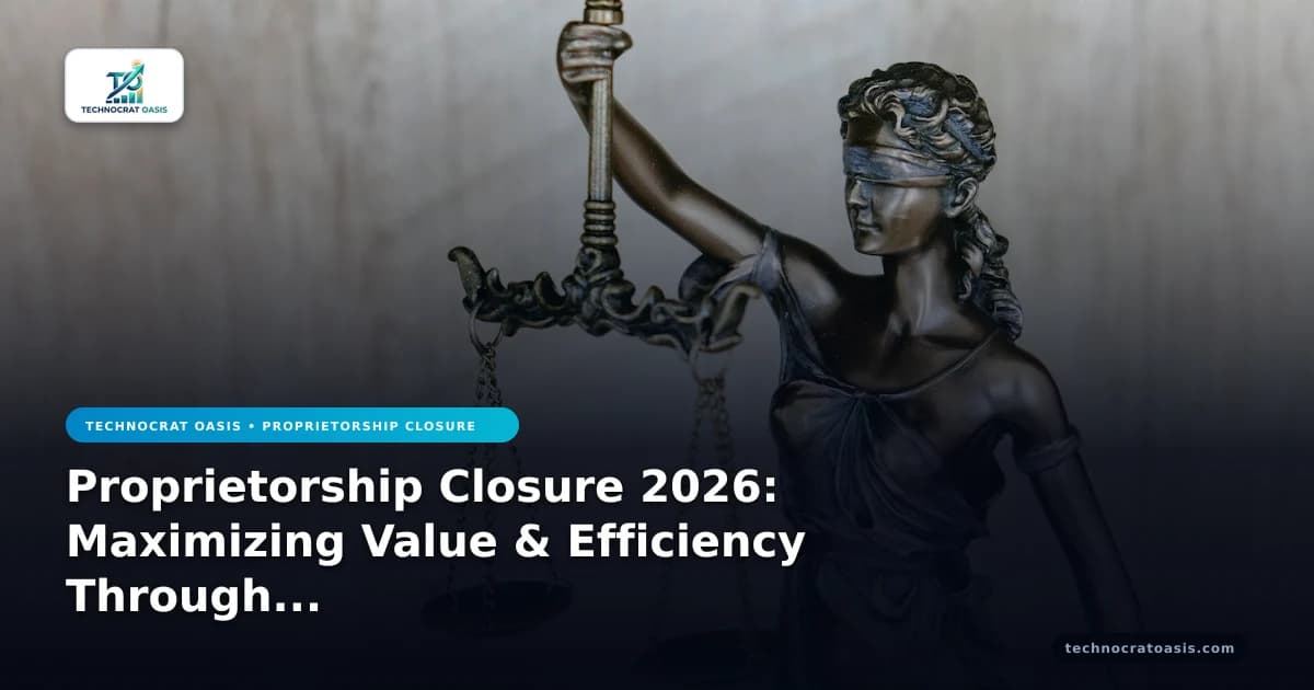 Proprietorship Closure 2026: Maximizing Value & Efficiency Through Case Studies