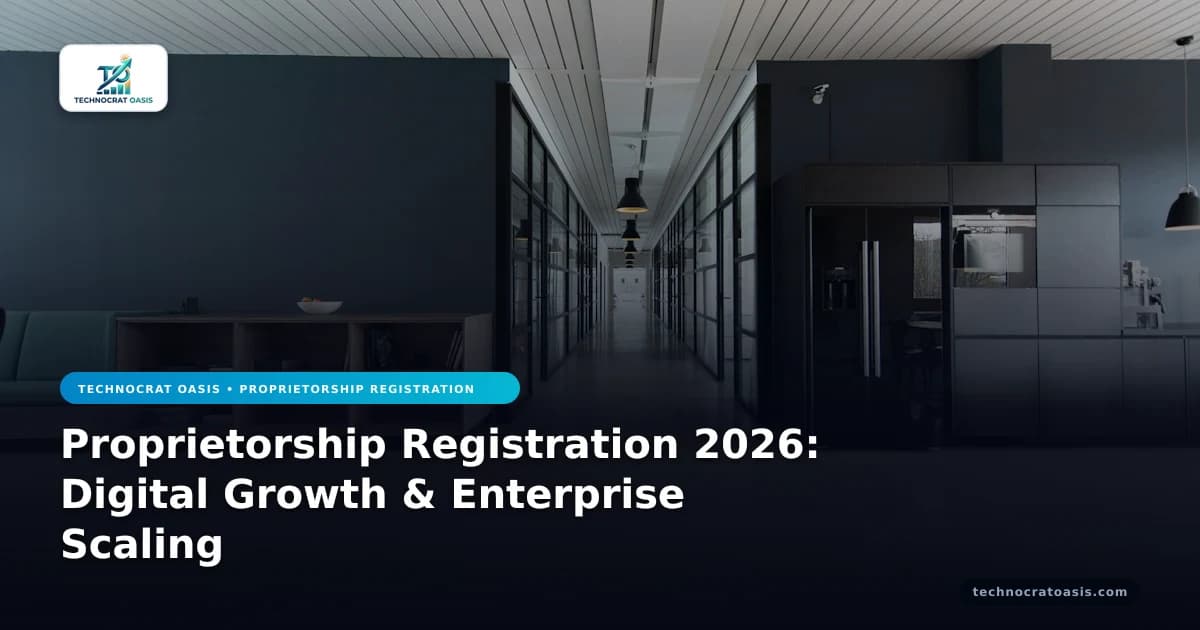 Proprietorship Registration 2026: Digital Growth & Enterprise Scaling