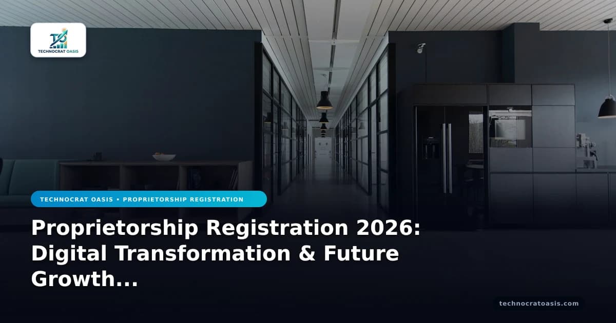 Proprietorship Registration 2026: Digital Transformation & Future Growth Roadmap