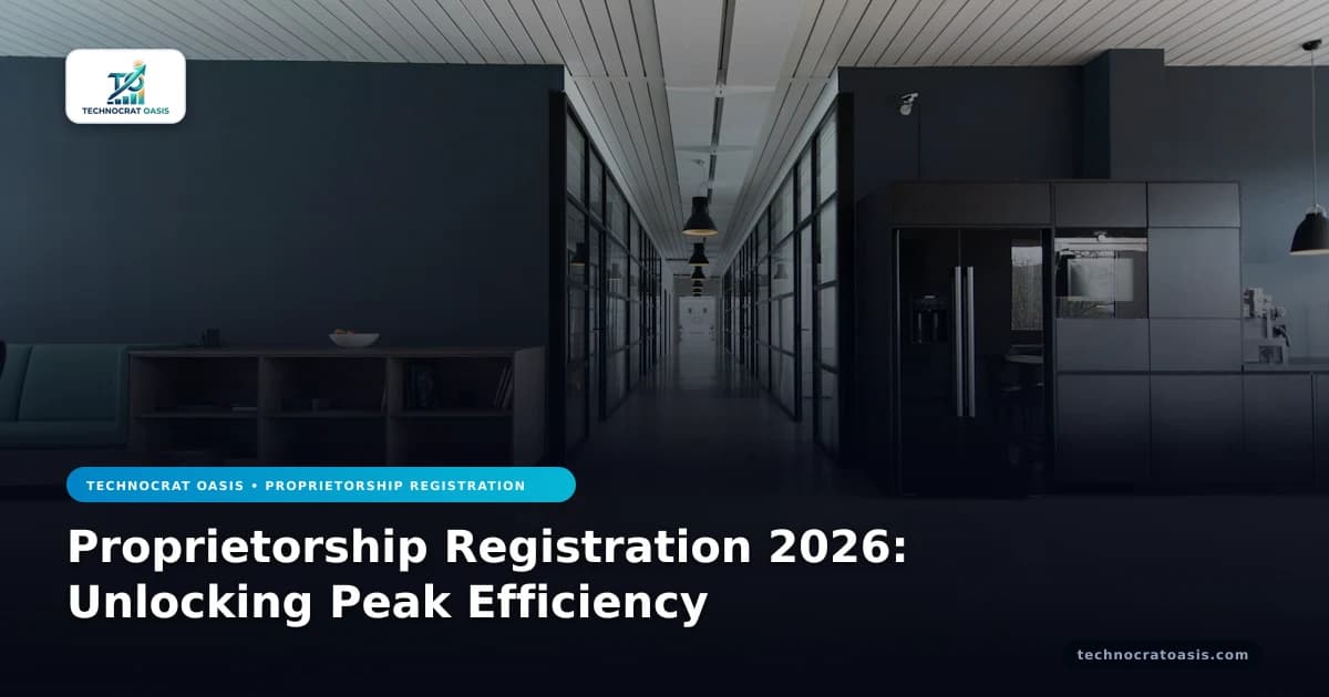 Proprietorship Registration 2026: Unlocking Peak Efficiency