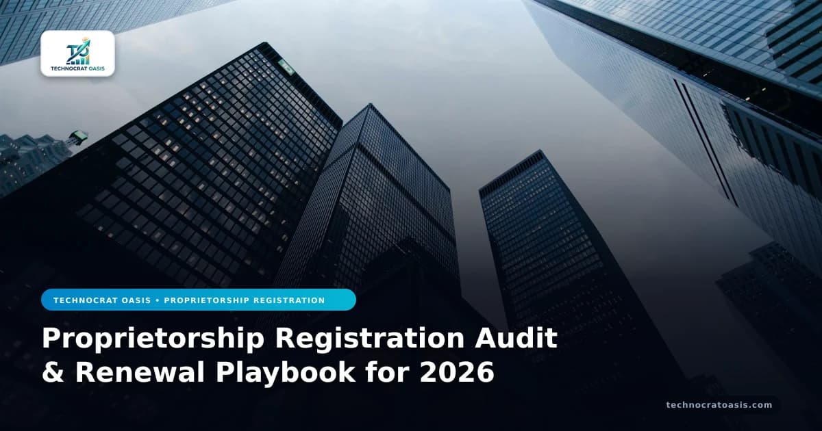 Proprietorship Registration Audit & Renewal Playbook for 2026
