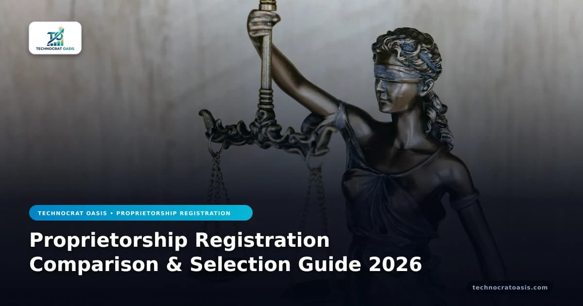 Proprietorship Registration Comparison & Selection Guide 2026