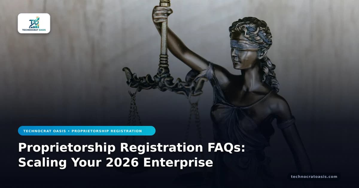 Proprietorship Registration FAQs: Scaling Your 2026 Enterprise