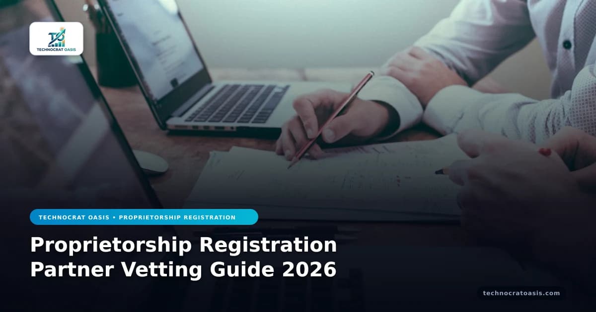 Proprietorship Registration Partner Vetting Guide 2026