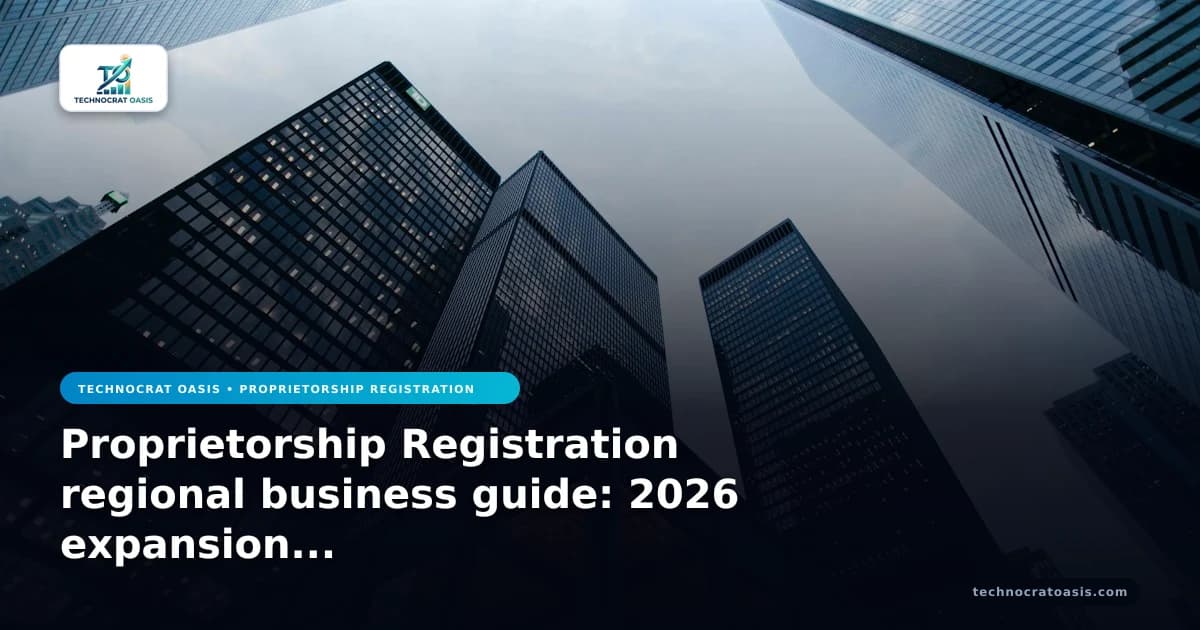 Proprietorship Registration regional business guide: 2026 expansion playbook