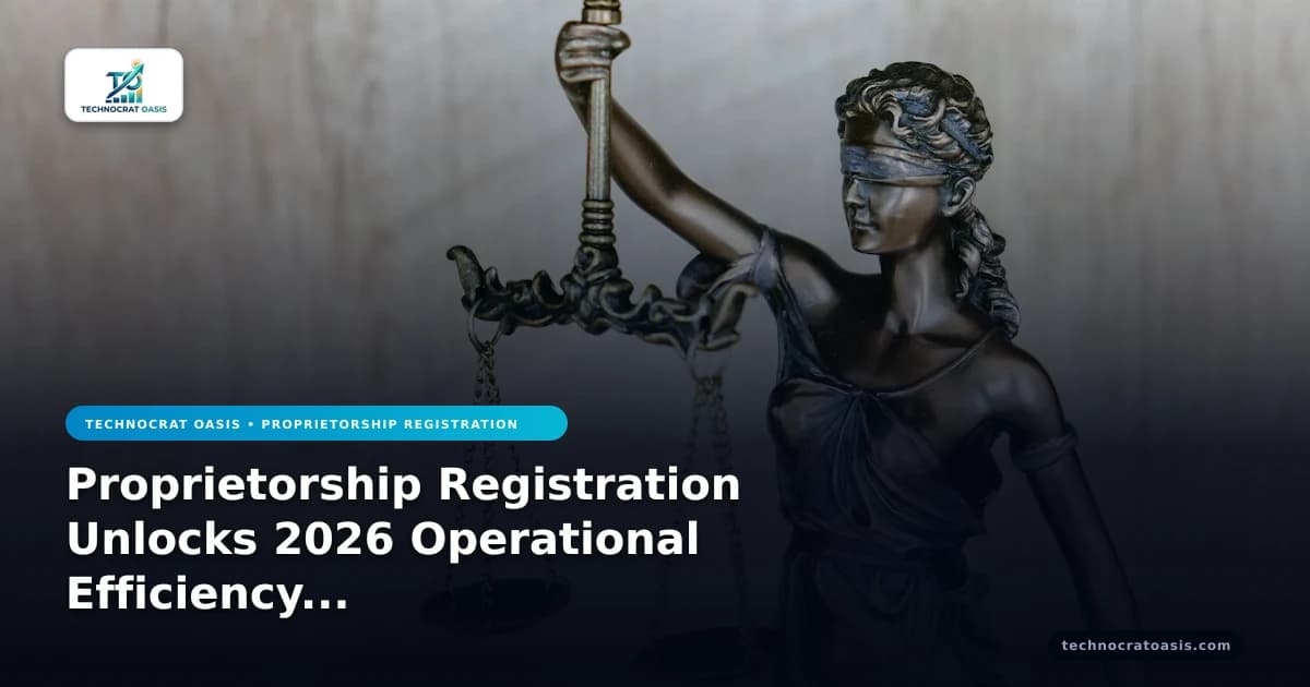 Proprietorship Registration Unlocks 2026 Operational Efficiency Gains