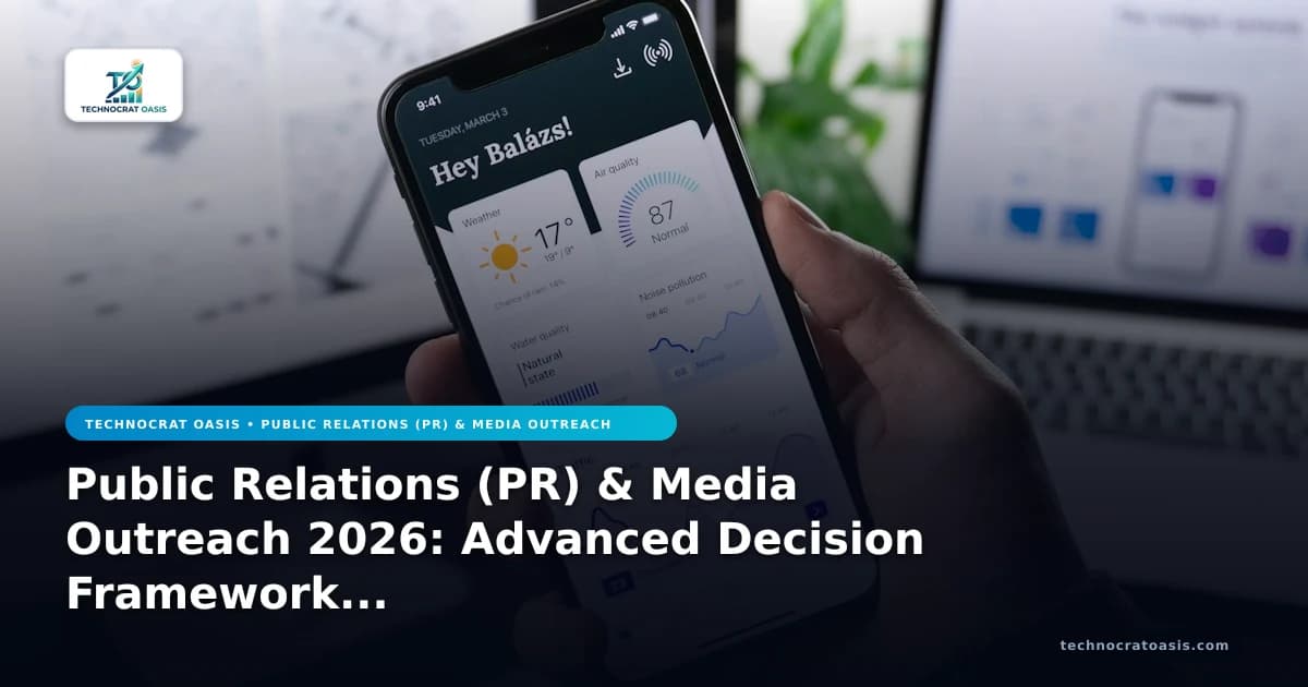 Public Relations (PR) & Media Outreach 2026: Advanced Decision Framework & Comparative Selection Guide