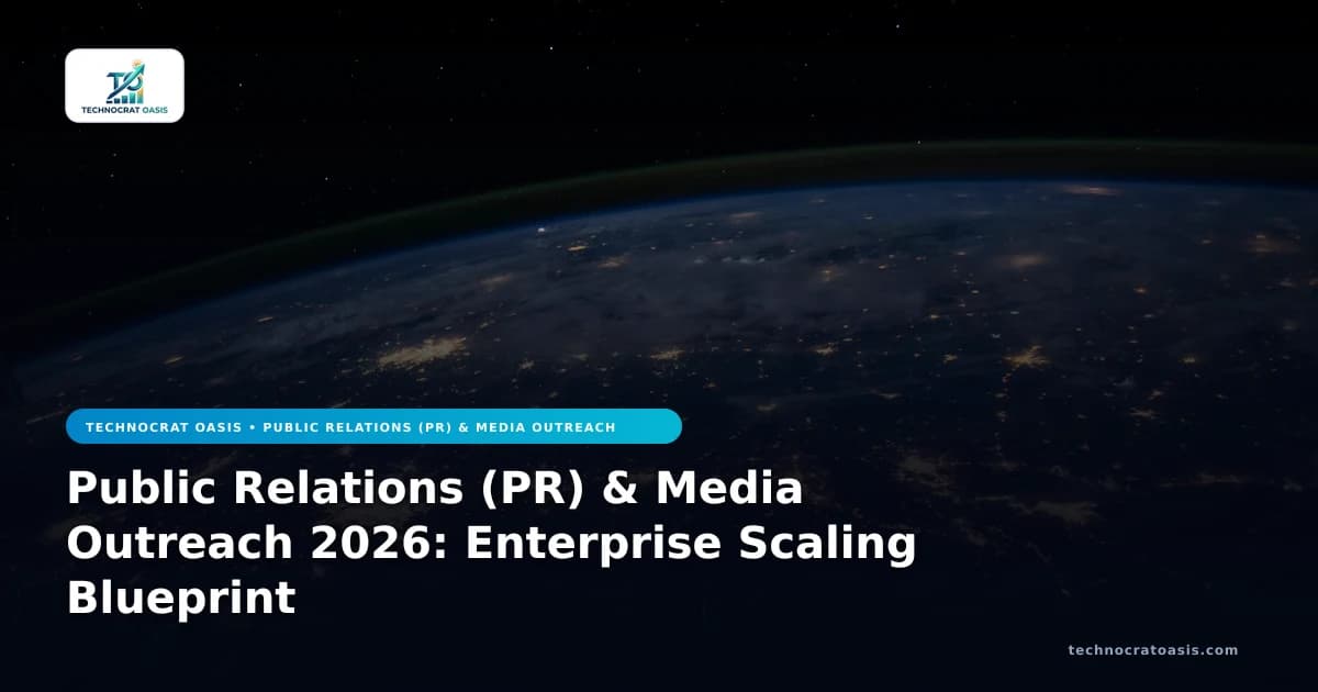 Public Relations (PR) & Media Outreach 2026: Enterprise Scaling Blueprint