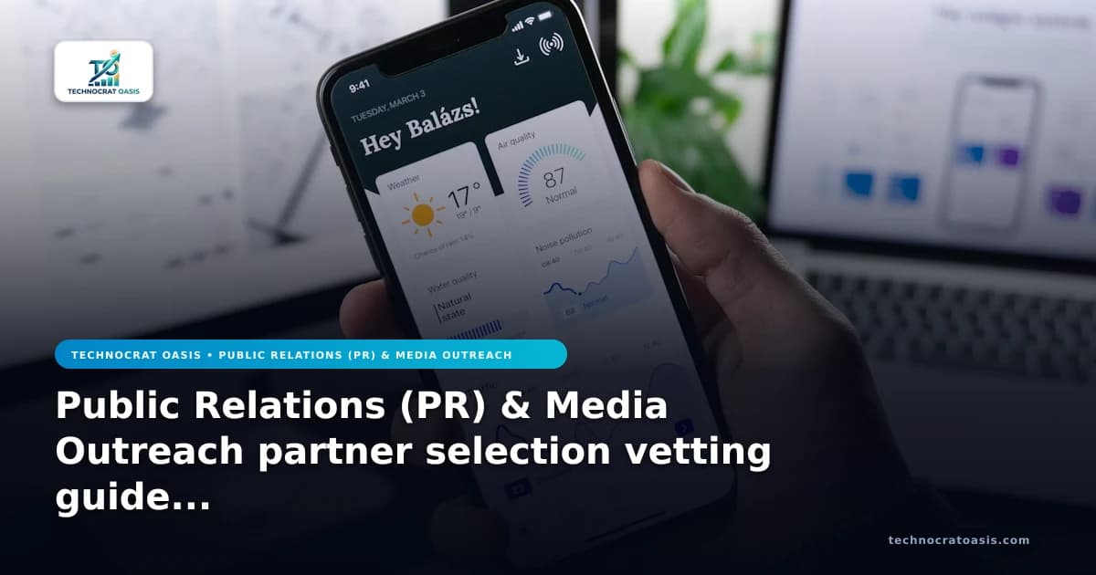 Public Relations (PR) & Media Outreach partner selection vetting guide 2026