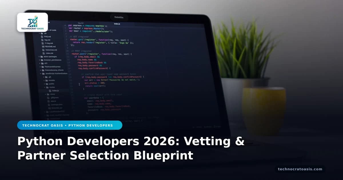 Python Developers 2026: Vetting & Partner Selection Blueprint