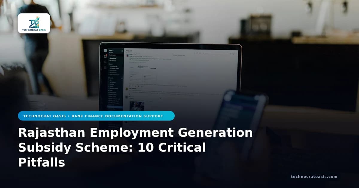 Rajasthan Employment Generation Subsidy Scheme: 10 Critical Pitfalls