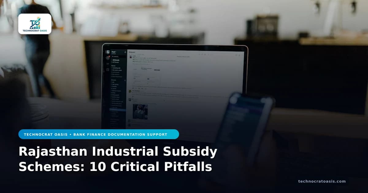 Rajasthan Industrial Subsidy Schemes: 10 Critical Pitfalls