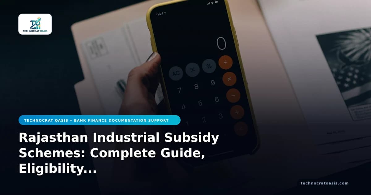 Rajasthan Industrial Subsidy Schemes: Complete Guide, Eligibility & Benefits (2026)