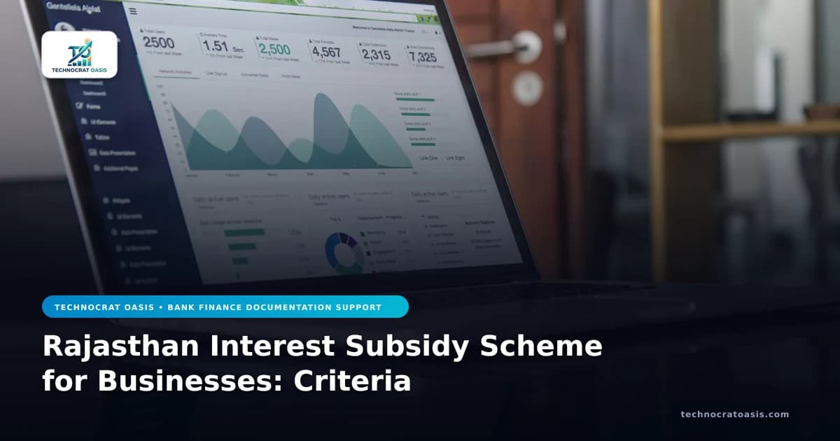 Rajasthan Interest Subsidy Scheme for Businesses: Criteria
