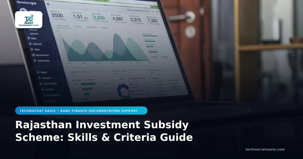 Rajasthan Investment Subsidy Scheme: Skills & Criteria Guide