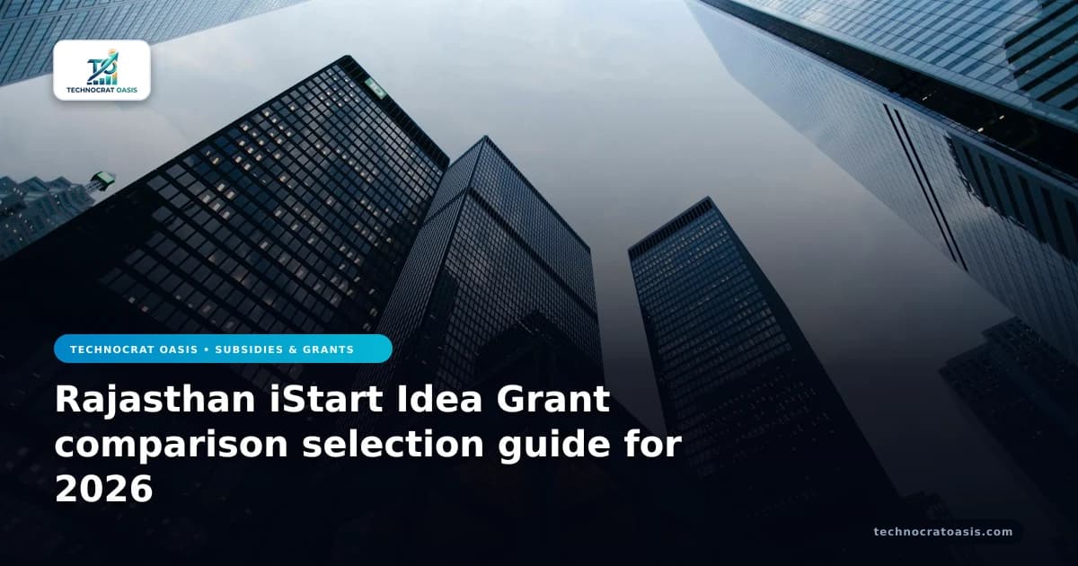 Rajasthan iStart Idea Grant comparison selection guide for 2026