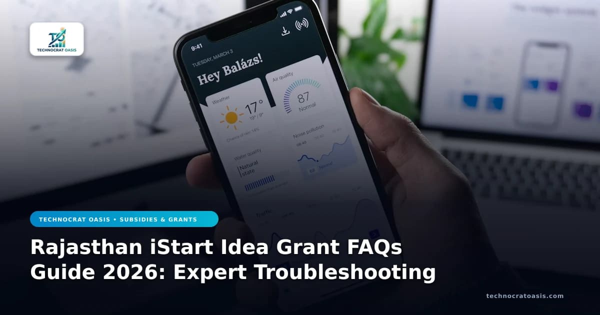 Rajasthan iStart Idea Grant FAQs Guide 2026: Expert Troubleshooting