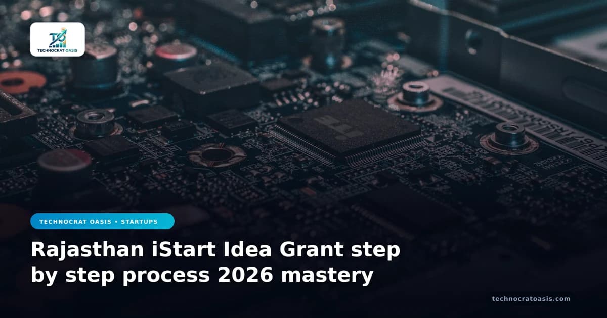 Rajasthan iStart Idea Grant step by step process 2026 mastery