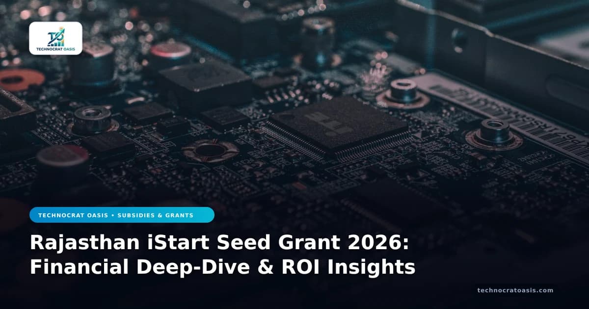 Rajasthan iStart Seed Grant 2026: Financial Deep-Dive & ROI Insights