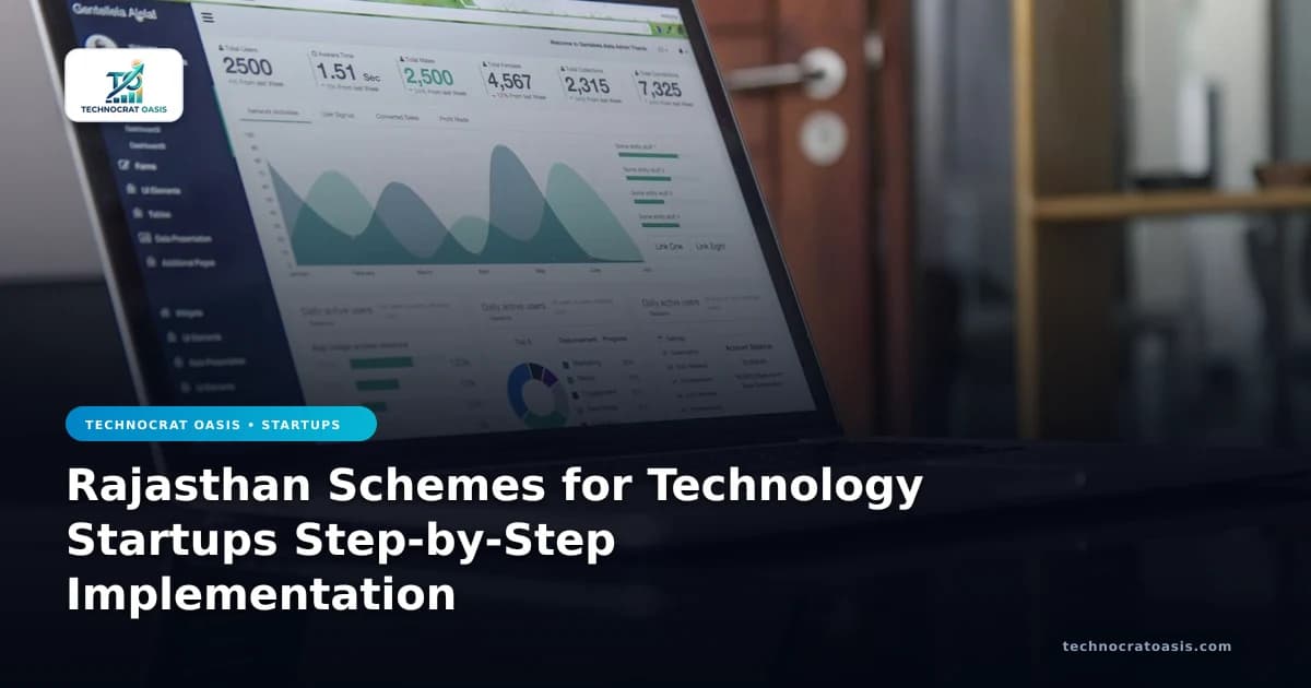 Rajasthan Schemes for Technology Startups Step-by-Step Implementation