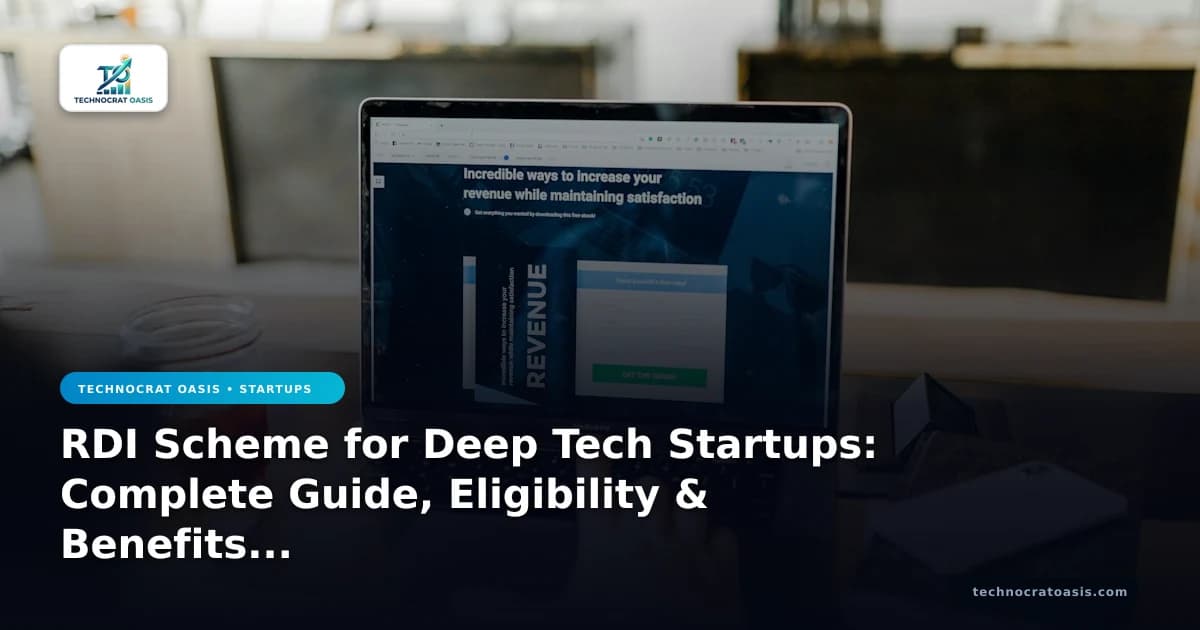 RDI Scheme for Deep Tech Startups: Complete Guide, Eligibility & Benefits (2026)