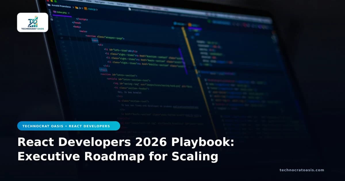 React Developers 2026 Playbook: Executive Roadmap for Scaling