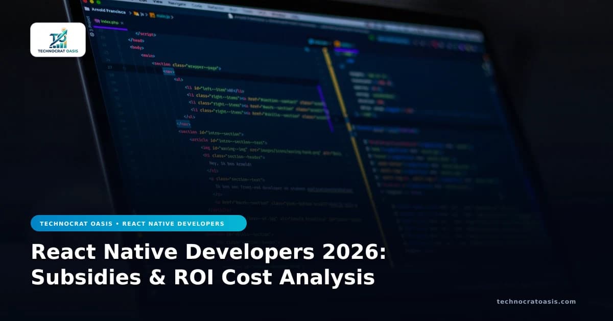 React Native Developers 2026: Subsidies & ROI Cost Analysis