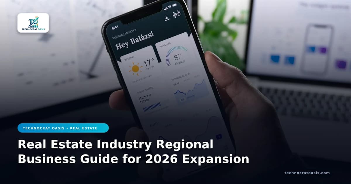 Real Estate Industry Regional Business Guide for 2026 Expansion
